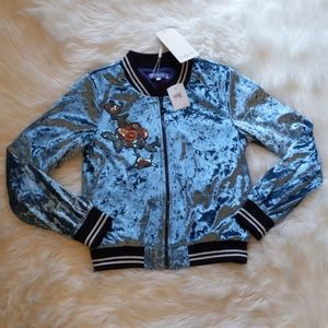 NWT Girls Crushed Velvet jacket